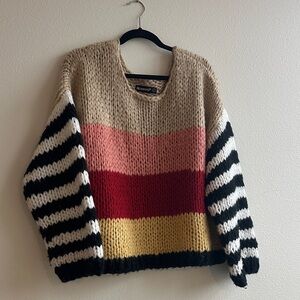 Blank NYC Women's Striped Multicolor Sweater